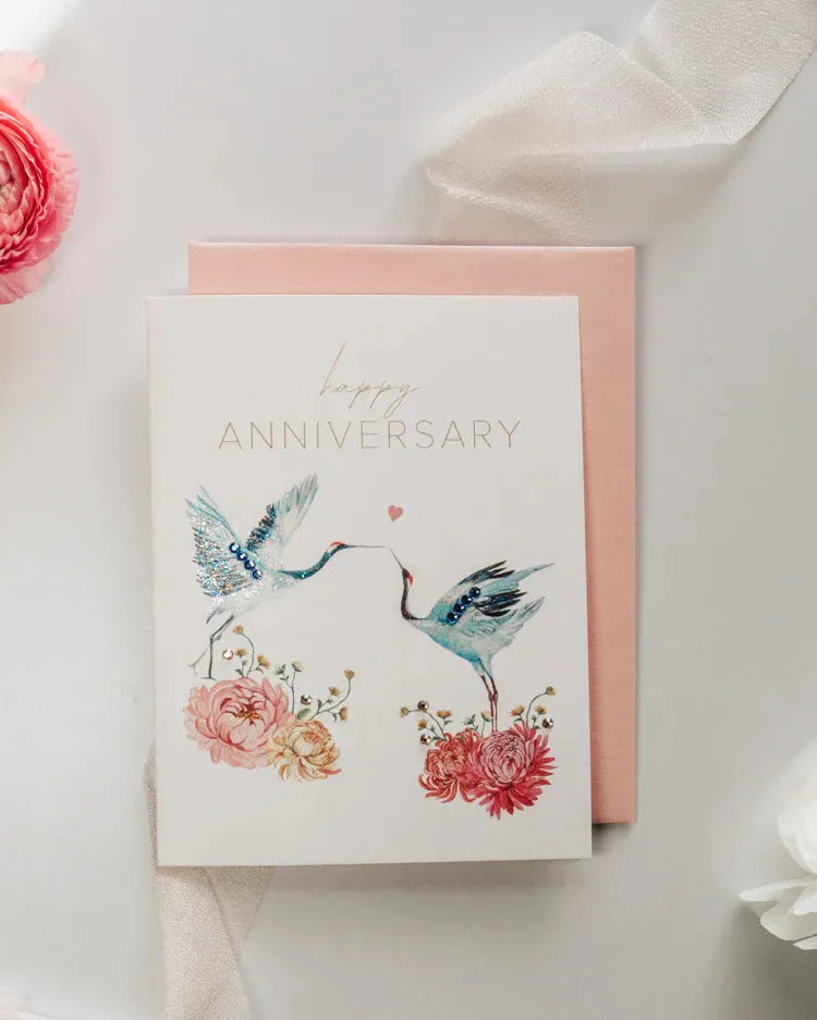 Anniversary Greeting Card - Revelation Candle - christian gift - christian candle - hidden message candle