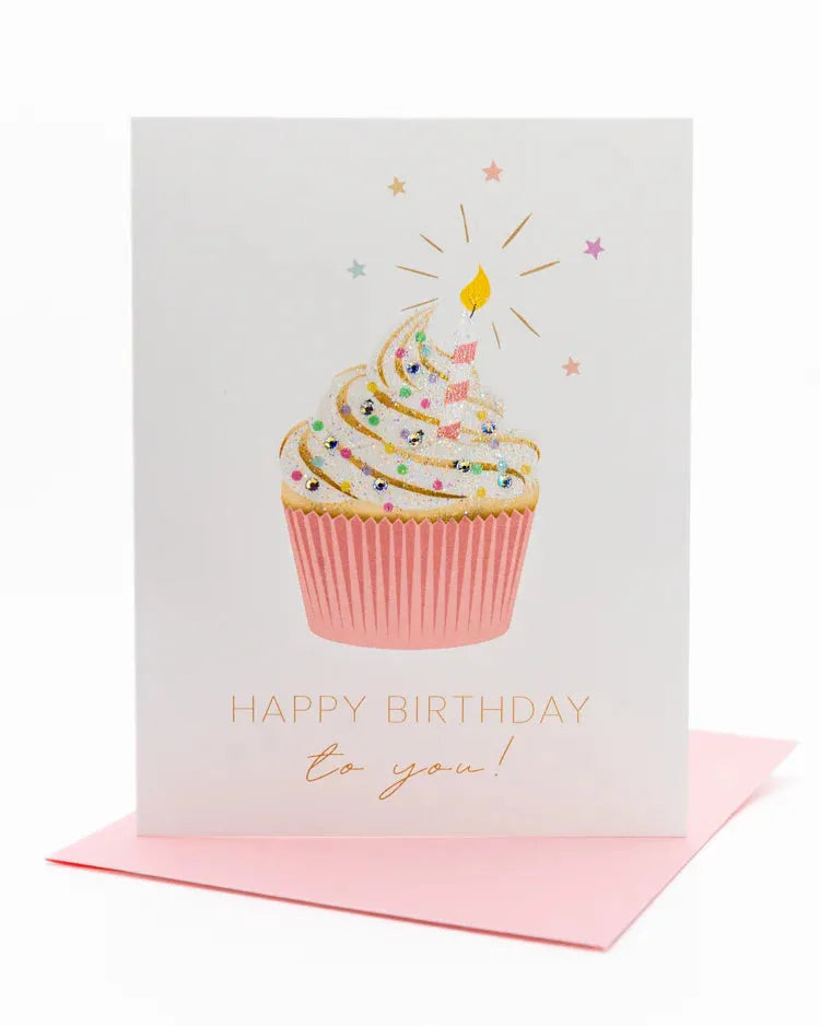 Happy Birthday Greeting Card - Revelation Candle - christian gift - christian candle - hidden message candle