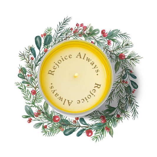 "Rejoice Always" Revelation Candle Revelation Candle