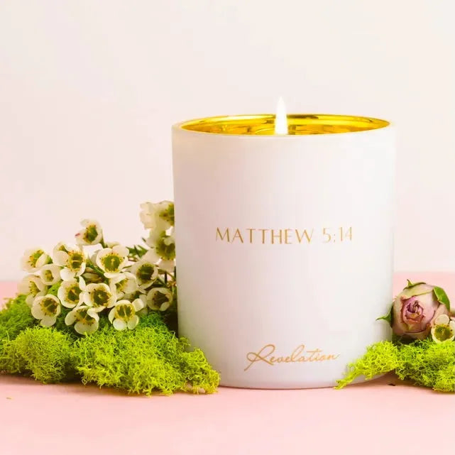 NEW! "You are the Light of the World" Matthew 5:14 Revelation Candle - Revelation Candle