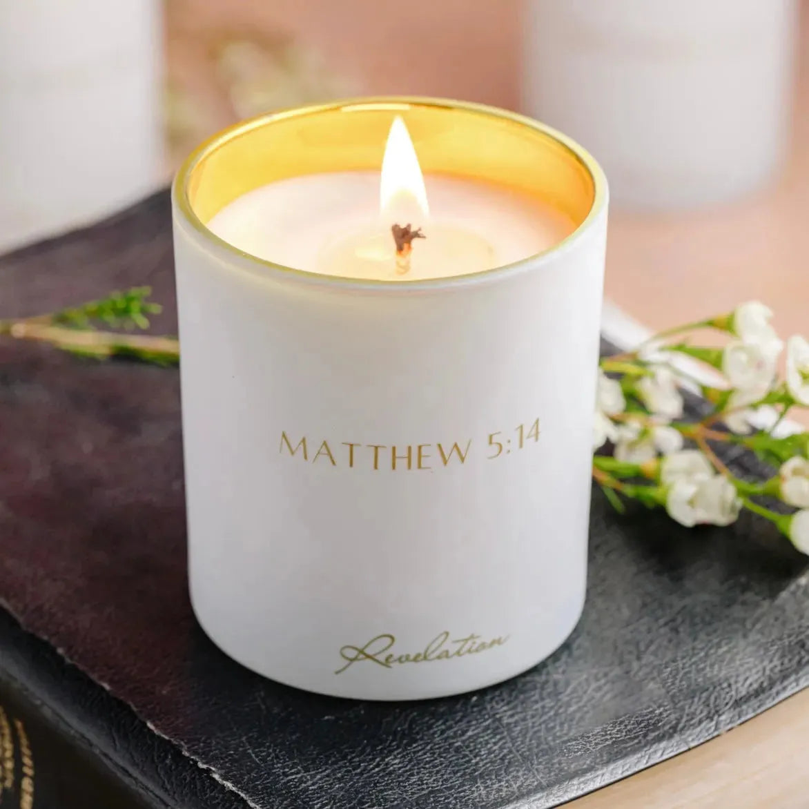 NEW! "You are the Light of the World" Matthew 5:14 Revelation Candle - Revelation Candle