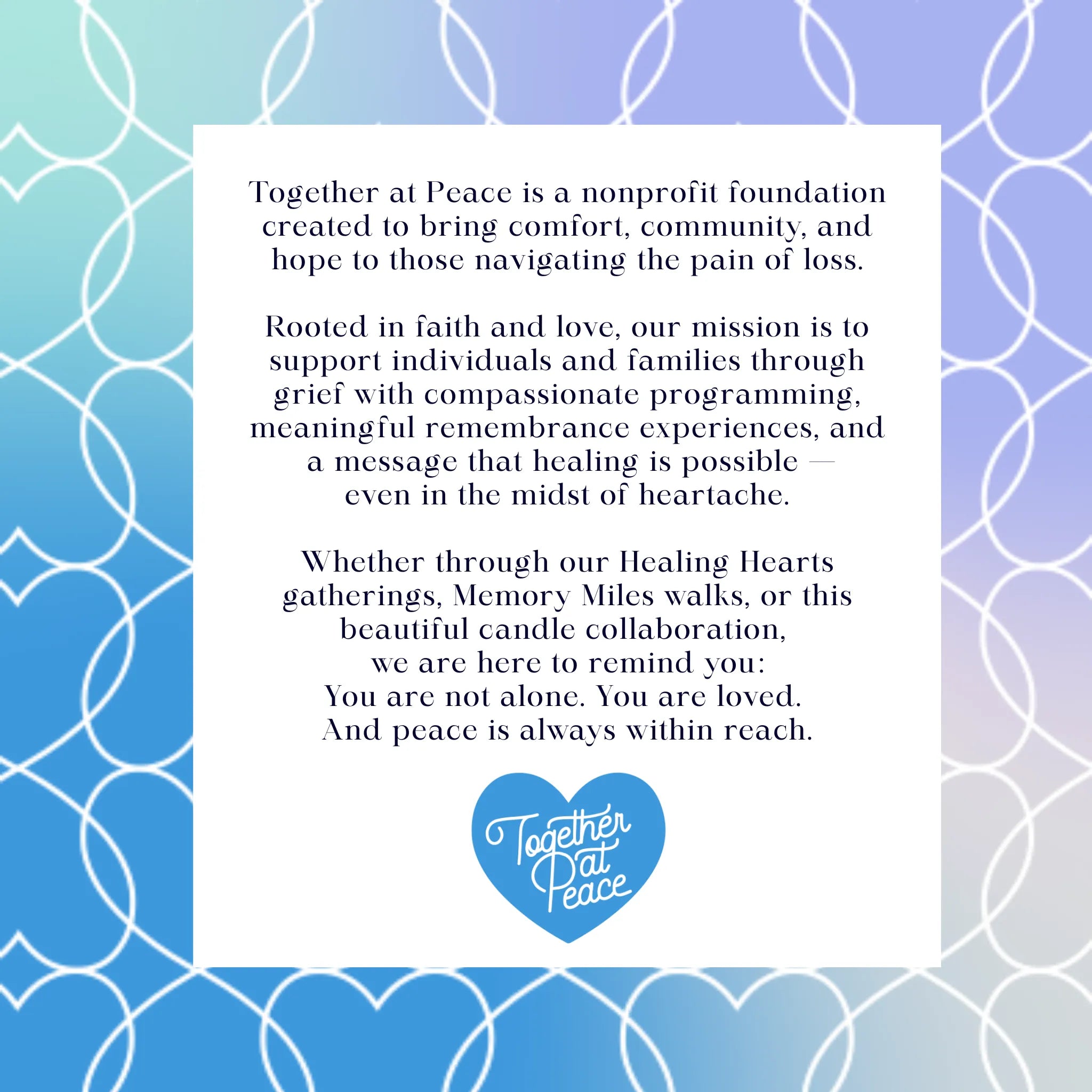 Limited Edition Together at Peace x Revelation Candle - 