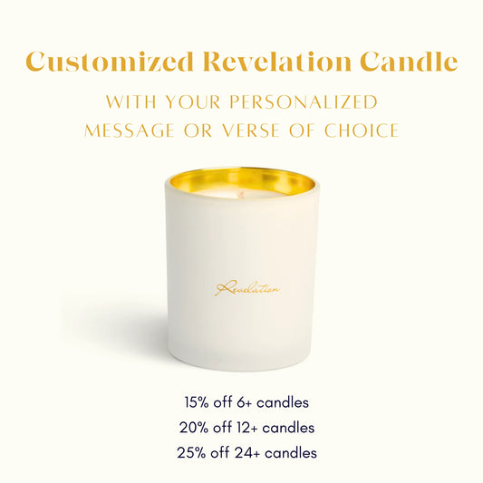Customized Revelation Candle (Bulk Order)