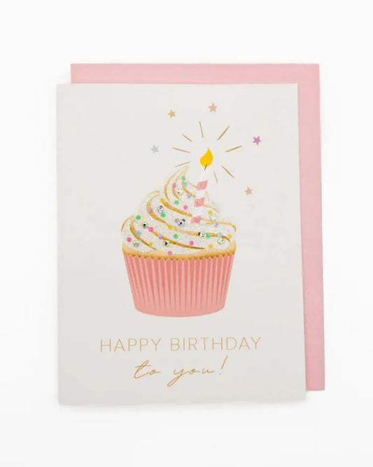 Happy Birthday Greeting Card - Revelation Candle - christian gift - christian candle - hidden message candle