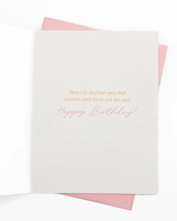 Happy Birthday Greeting Card - Revelation Candle - christian gift - christian candle - hidden message candle