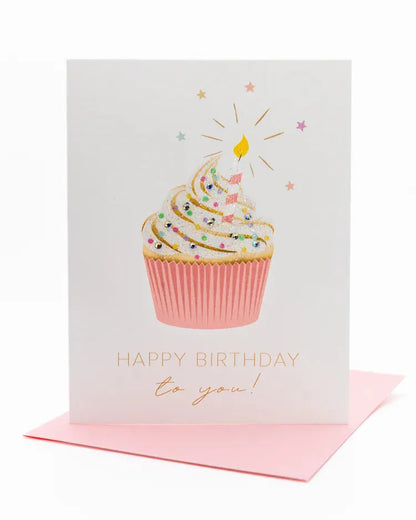 Happy Birthday Greeting Card - Revelation Candle - christian gift - christian candle - hidden message candle