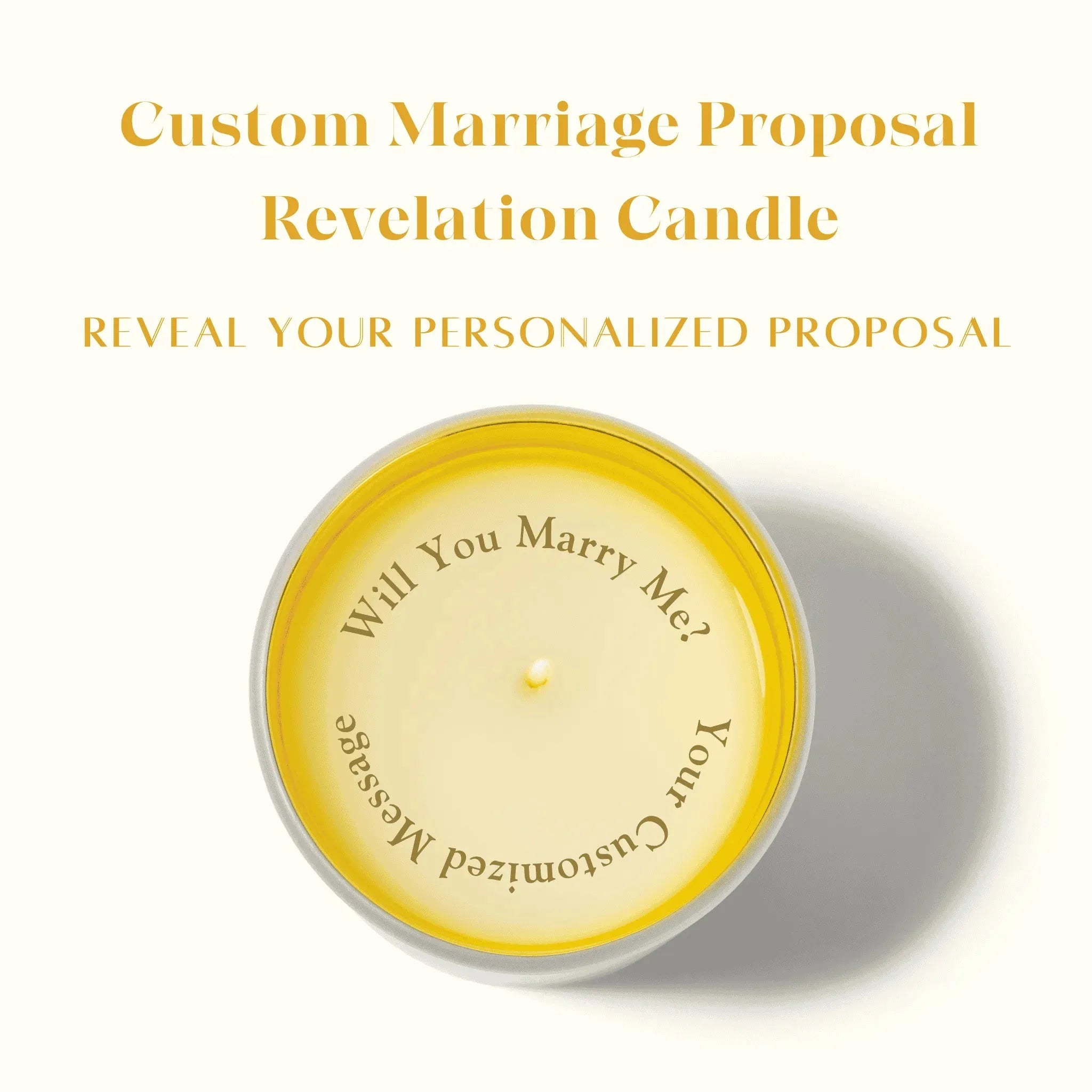 Custom Marriage Proposal Revelation Candle - Revelation Candle - christian gift - christian candle - hidden message candle