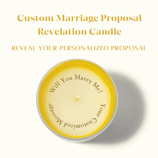 Custom Marriage Proposal Revelation Candle - Revelation Candle - christian gift - christian candle - hidden message candle