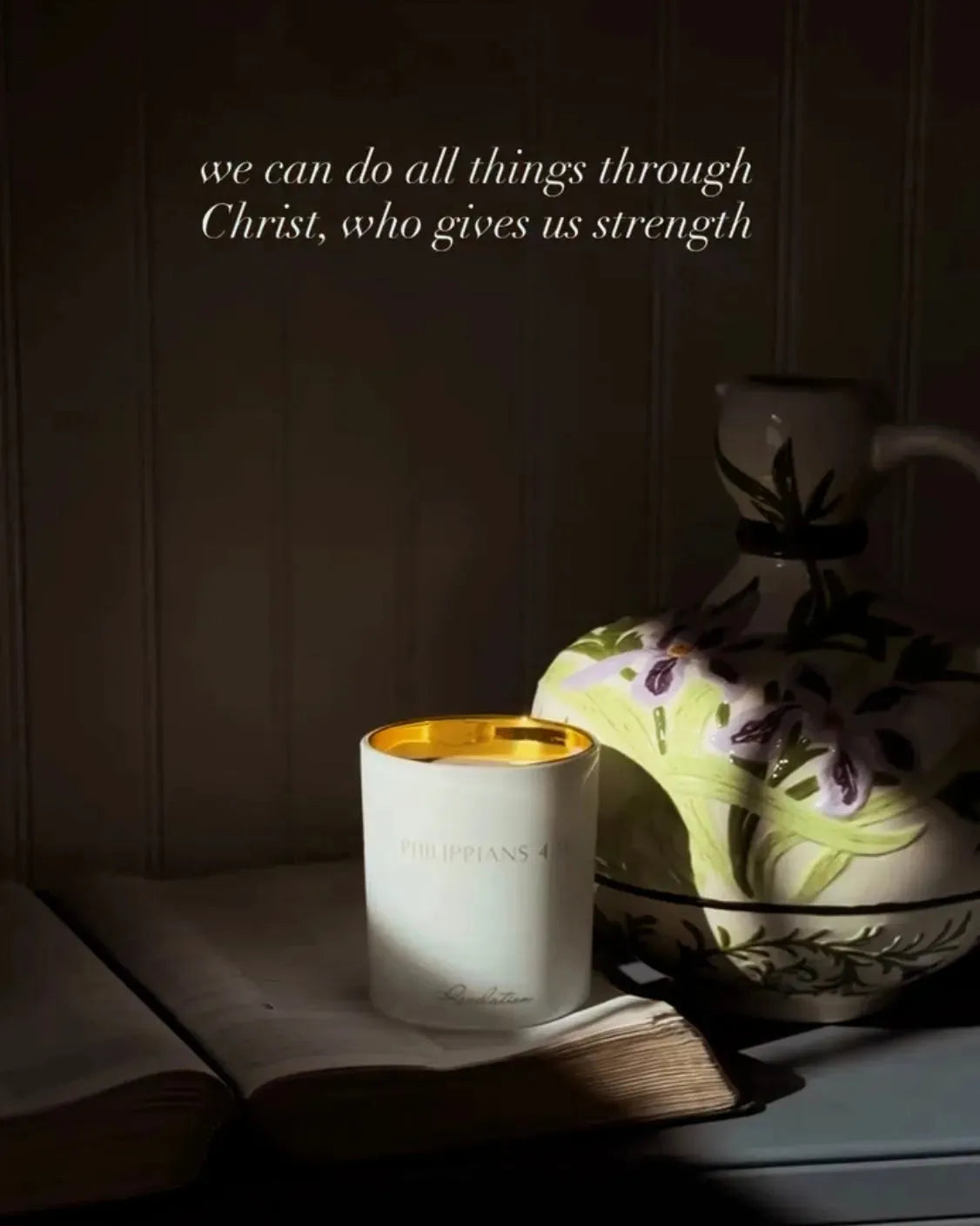 NEW! "I Can Do All things" Philippians 4:13 Revelation Candle - Revelation Candle - christian gift - christian candle - hidden message candle