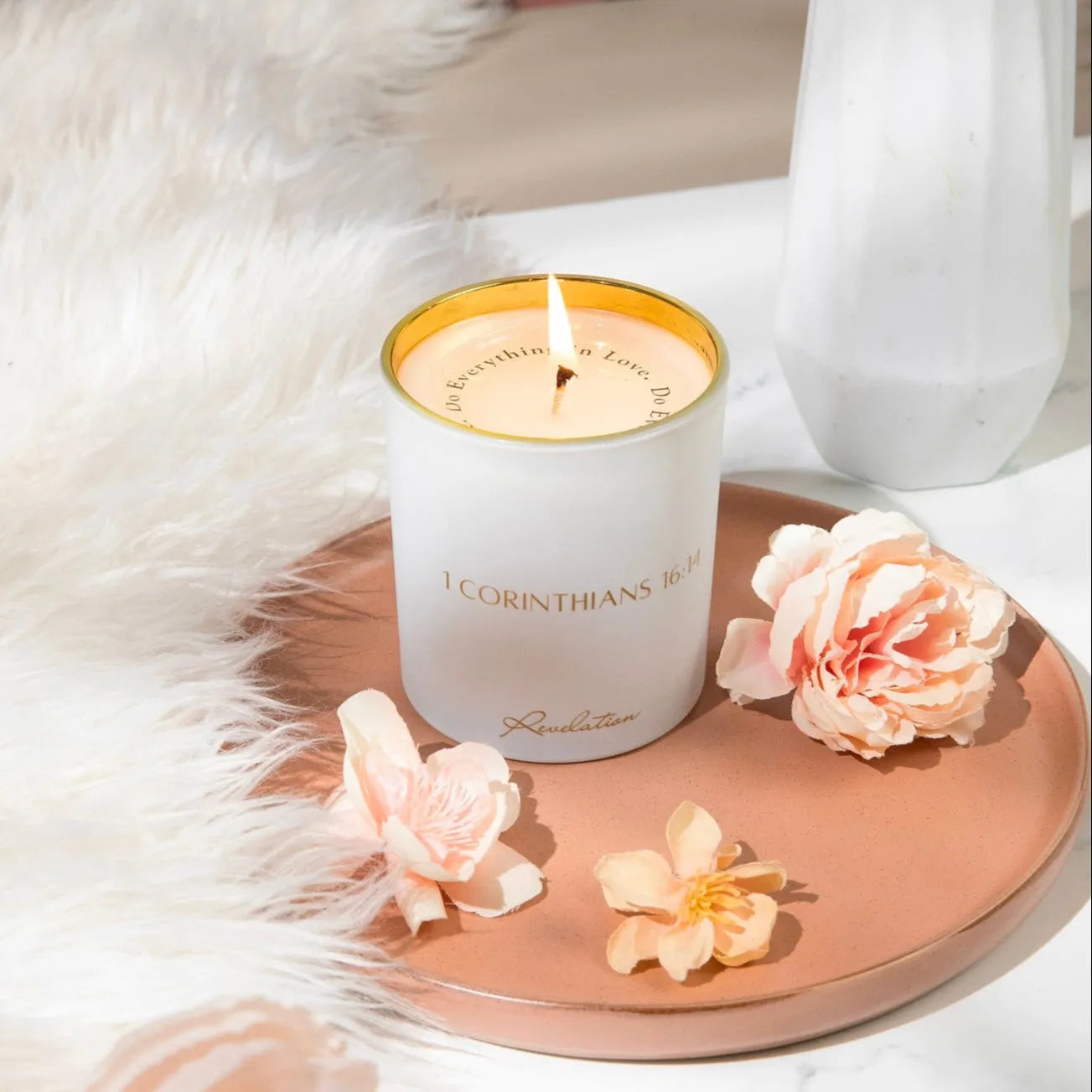 "Do Everything in Love" 1 Corinthians 16:14 Revelation Candle Revelation Candle