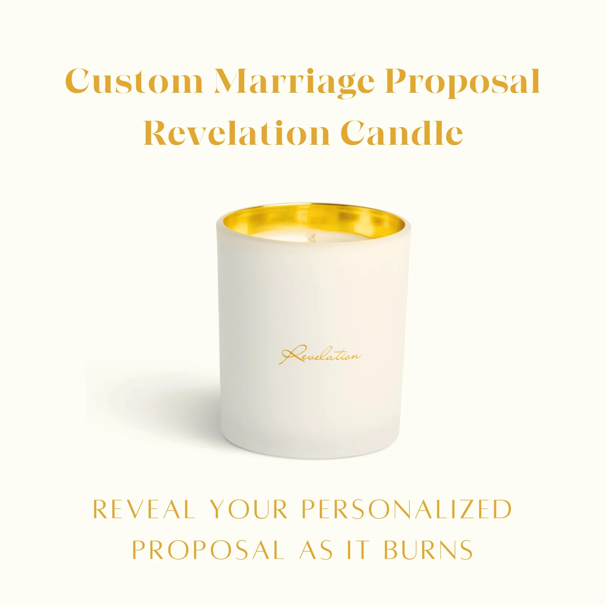 Custom Marriage Proposal Revelation Candle - Revelation Candle - christian gift - christian candle - hidden message candle