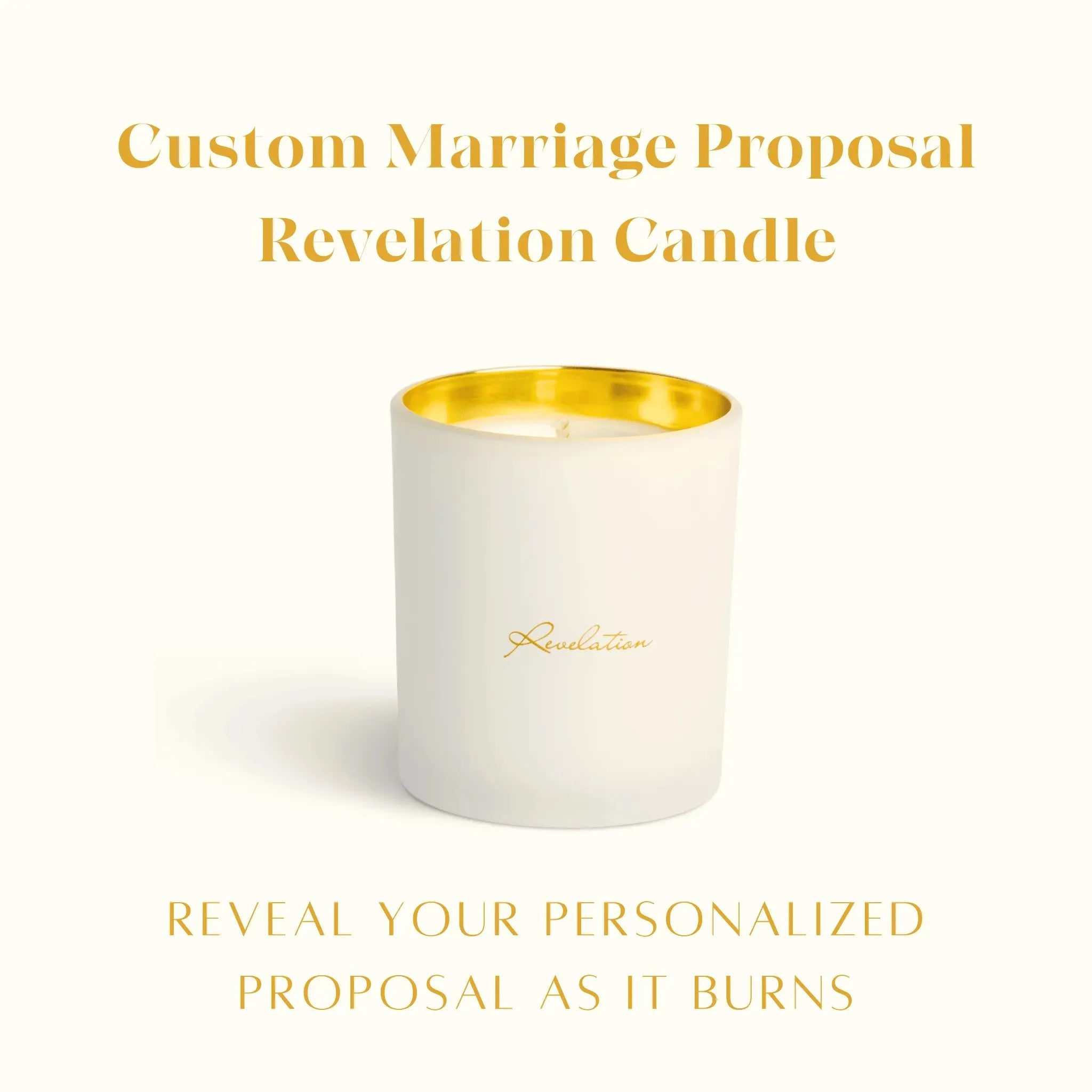 Custom Marriage Proposal Revelation Candle - Revelation Candle - christian gift - christian candle - hidden message candle