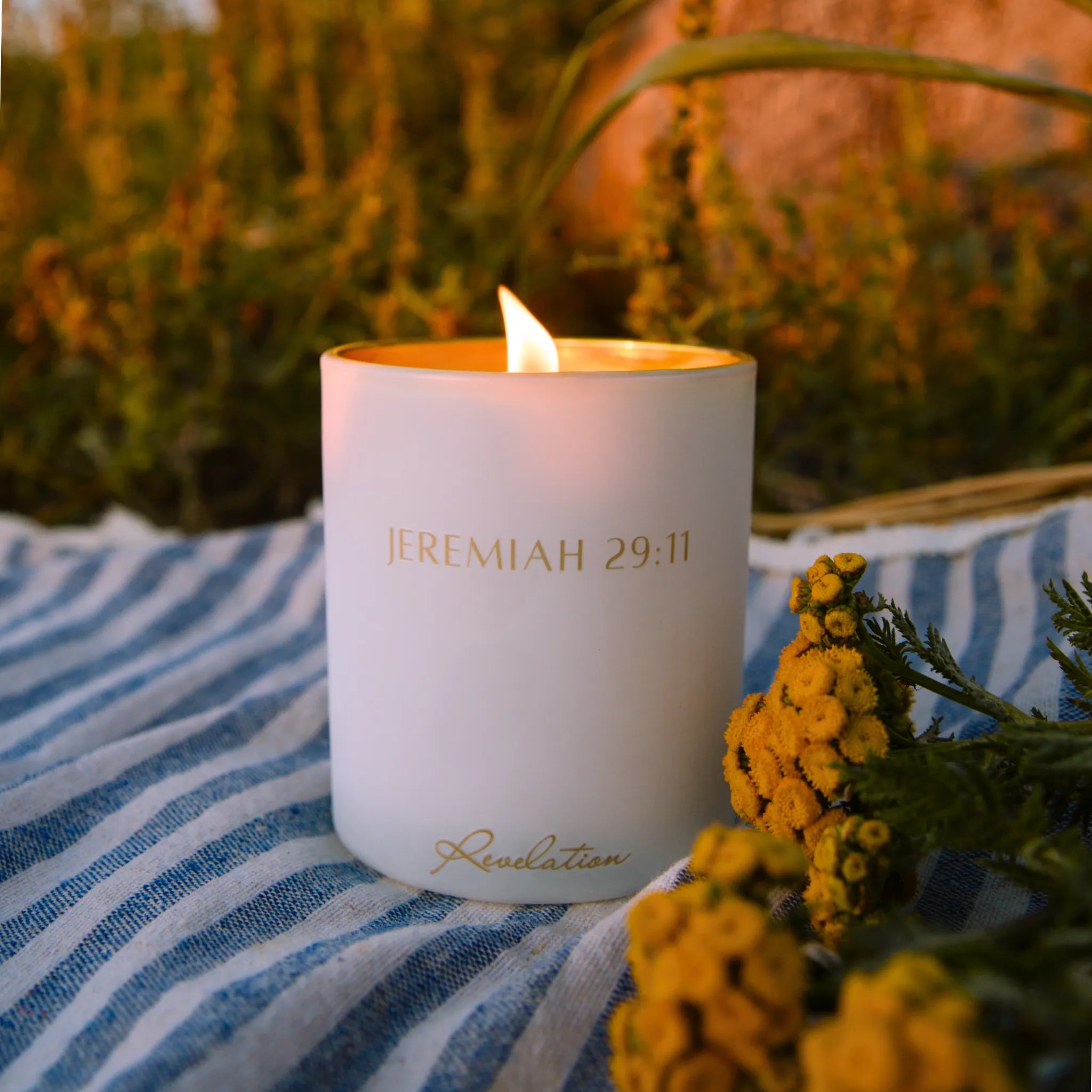 NEW! "Trust God's Plan" Jeremiah 29:11 Revelation Candle