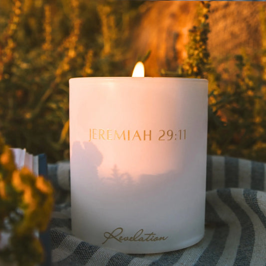 NEW! "Trust God's Plan" Jeremiah 29:11 Revelation Candle