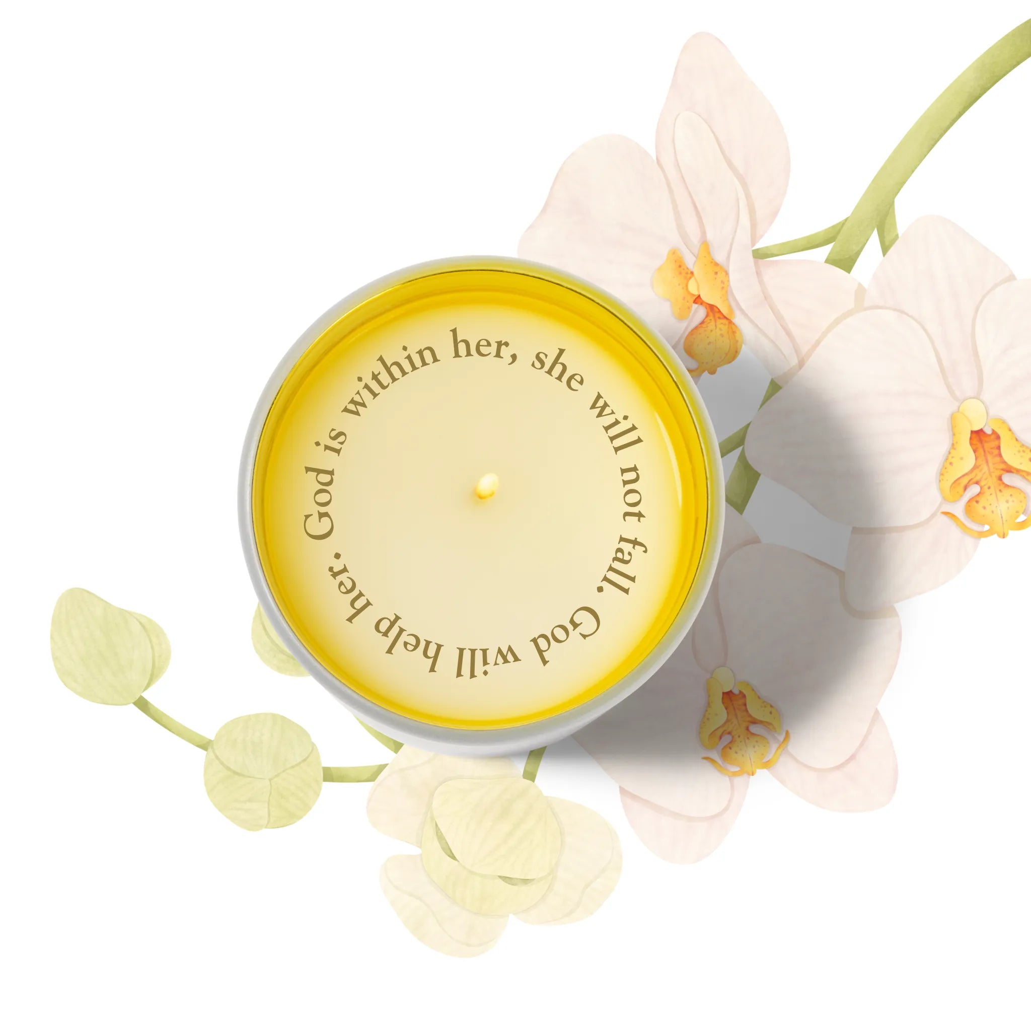 NEW! "God is within her" Psalm 46:5 Revelation Candle - Revelation Candle - christian gift - christian candle - hidden message candle