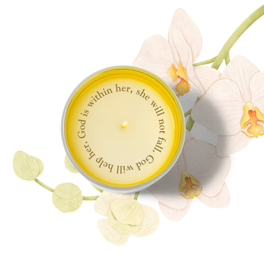 NEW! "God is within her" Psalm 46:5 Revelation Candle - Revelation Candle - christian gift - christian candle - hidden message candle