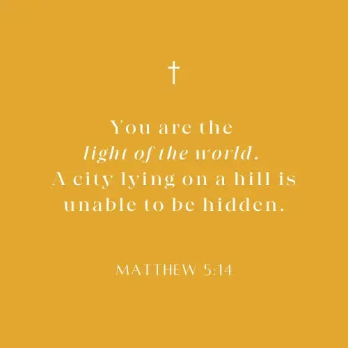 NEW! "You are the Light of the World" Matthew 5:14 Revelation Candle - Revelation Candle